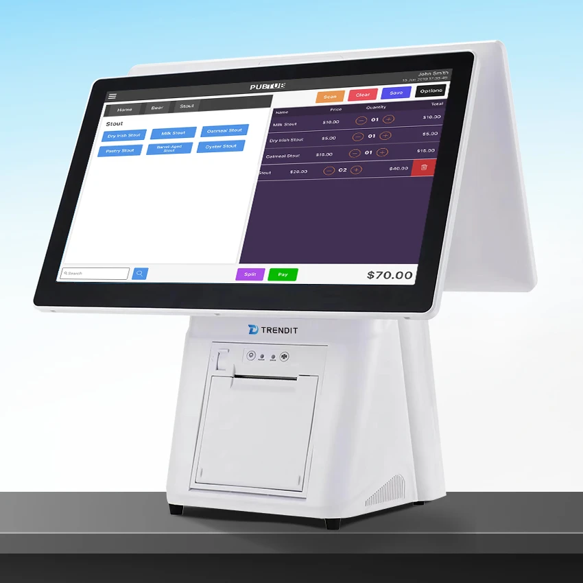Dual Screen Cash Register